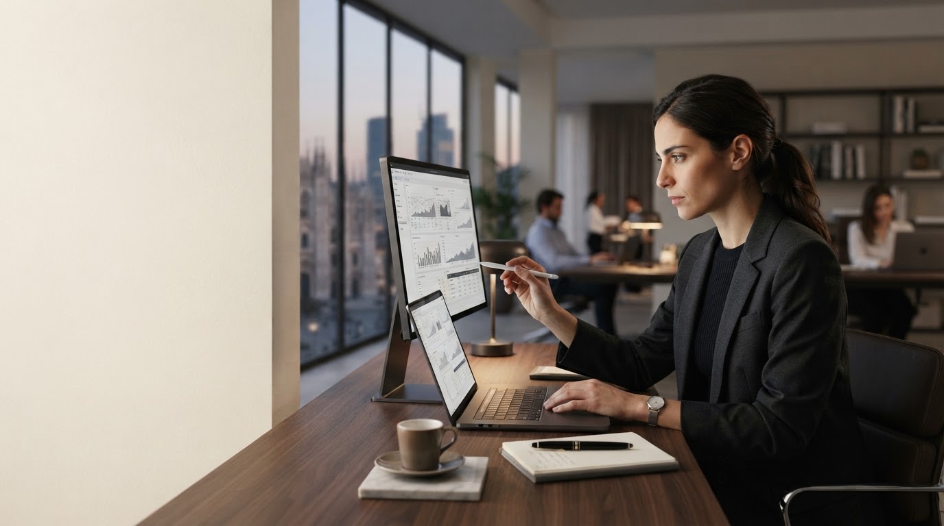 Lumitex AI — analisi dei dati finanziari applicata a un flusso di lavoro flessibile